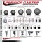 Service Caster 4'' SS Gray Poly Swivel 1-1/2'' Expanding Stem Caster with Brake SCC-SSEX20S414-PPUB-TLB-112 - alternate 3